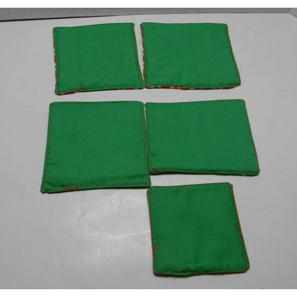 Handmade Vintage Coasters Hot Mats Characters from Rudolph Set of 5 Christmas